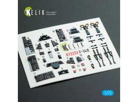 Grumman F-14 B Tomcat 3D декаль інтер'єр для комплекту Academy 1/72 KELIK K72223