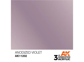 Акриловая краска ANODIZED VIOLET - АНОДИРОВАННЫЙ ФИОЛЕТОВЫЙ МЕТАЛЛИК / INK АК-интерактив AK11202