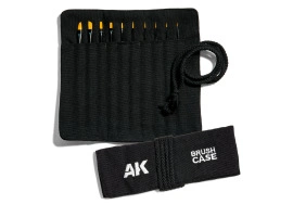 Набір синтетичних пензлів у чохлі (10шт) AK-Interactive AKB110