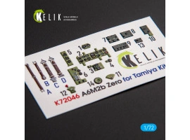 A6M2B Zero 3D декаль інтер'єр для комплекту Tamiya 1/72 KELIK K72046