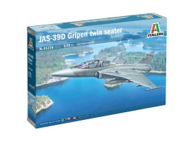 Збірна модель 1/72 Літак JAS-39D Gripen Twin Seater Italeri 91216