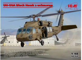 Scale model 1/48 UH-60A Black Hawk Helicopter with crew ICM 48364 Scale model 1/48 UH-60A Black Hawk Helicopter with crew ICM 48364