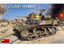Збірна модель 1/35 Танк M3 Stuart Hybrid MiniArt 35446