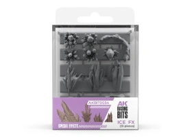 Набір 1/35 Ефект льоду - Елементи основи (3D-друк / 13 шт.) AK-Interactive AKBIT0034