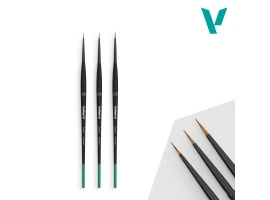 Набір пензлів з синтетичного волокна (розміри 4/0, 3/0 і 2/0) Vallejo VALB02990