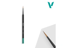 Синтетичний круглий пензлик з трикутною ручкою №. 1 Vallejo VALB03001