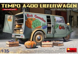 Збірна модель 1/35 Фургон Tempo A400 для доставки овочів Miniart 38049 Збірна модель 1/35 Фургон Tempo A400 для доставки овочів Miniart 38049