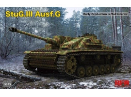 Збірна модель 1/35 САУ Stug.III Ausf.G Ранній випуск з повним інтер'єром Rye Field Model RM-5073