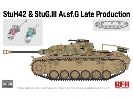 Збірна модель 1/35 САУ StuH 42 та StuG.III Ausf.G пізнього виробництва Rye Field Model RM-5086
