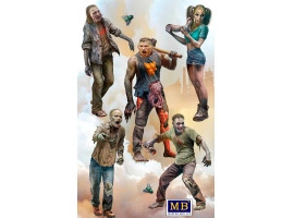Сборная модель 1/35 Комплект Zombieland Series № 2 Дорога к свободе МастерБокс 35242
