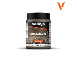 Имитация "Текстура Темная земля" (200 мл) (Dark Earth) Vallejo 26218