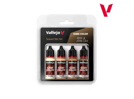 Набір акрилових фарб Game Color Засмагла шкіра (Tanned Skin Set) 4 шт VAL 72380