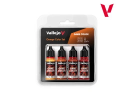 Набір акрилових фарб Game Color Помаранчеві відтінки (Orange Color Set) 4 шт VAL 72381