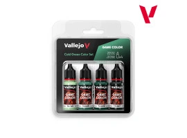 Набір акрилових фарб Game Color Холодні зелені відтінки (Cold green Color Set) 4 шт VAL 72383