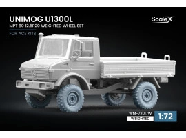 Набір коліс (з деформацією) для Unimog U1300L MPT 80 від ACE ScaleX WM-72017W