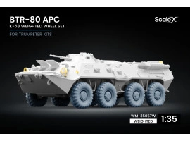 Набір коліс (з деформацією) K-58 для БТР-80 APC від Trumpeter ScaleX WM-35057W