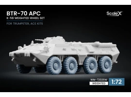 Набір коліс (з деформацією) K-58 для БТР-70 APC від Trumpeter, ACE ScaleX WM-72026W
