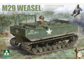 Сборная модель 1/35 Легкий гусеничный транспортер-амфибия M29 Weasel Takom 2167