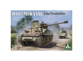 Сборная модель 1/35 Американский танк M4A1 (76W) Шерман - VVSS поздней модификации Takom 2207 Сборная модель 1/35 Американский танк M4A1 (76W) Шерман - VVSS поздней модификации Takom 2207
