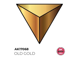 Acrylic paint OLD GOLD (metallic) QUICK GEN COLOR AK-interactive AK 17068