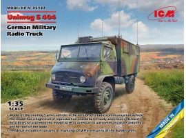 Збірна модель 1/35 Німецький військовий радіоавтомобіль Unimog S 404 ICM 35137