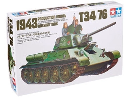 Збірна модедль 1/35  Радянський Танк Т34/76 Tamiya 35059