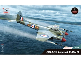 Збірна модель 1/32 Літак DH.103 Hornet F.Mk 3 DBMK Model Kits DBMK32001