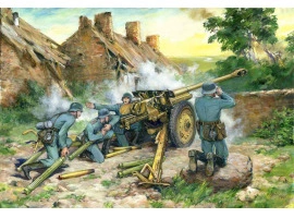 Збірна модель 1/35 Німецька протитанкова гармата 7,62 см Рак36r з розрахунком ICM 35801