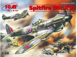 Збірна модель 1/48 Літак Спітфайр Mk.XVI ICM 48071