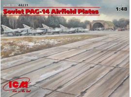 Набор 1/48 Советские аэродромные плиты ПАГ-14 (32 шт.) ICM 48231