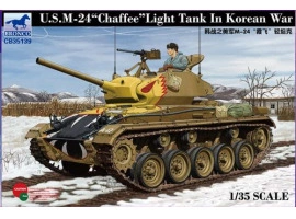 обзорное фото Сборная модель американского танка  "US Light Tank ‘Chaffee’ In Korean War" Бронетехника 1/35