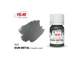 Акриловая краска Gun metal / Оружейный  металл ICM1027
