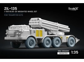 Набір коліс (з деформацією) I-159 для ZIL-135 від Trumpeter ScaleX WM-35040W