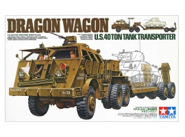 Scale model 1/35 American tank transporter Dragon Wagon Tamiya 35230