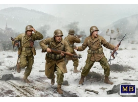 Збірна модель 1/35 Фігури 101-а повітряно-десантна дивізія США - Бастонь, грудень 1944 р. (4 фігури) MasterBox 35253