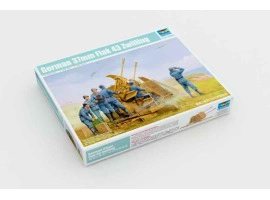 Scale model  1/35 German 37mm Flak 43 Zwilling Trumpeter 02347