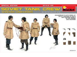 Сборная модель 1/35 Фигуры Советский танковый экипаж (зимняя униформа) специальное издание МиниАрт