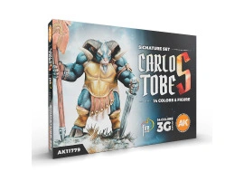 Набор акриловых красок Carlos Tobes 14 цветов + фигурка АК-Интерактив 11779