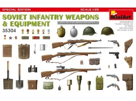 Збірна модель 1/35 Набір радянська піхотна зброя та спорядження,спеціальне видання Miniart 35304