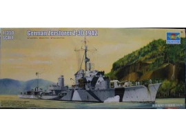 Сборная модель 1/350 Немецкий эсминец Z-30, 1942 Трумпетер 05322