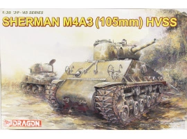 обзорное фото Sherman M4A3 (105mm) HVSS Бронетехніка 1/35