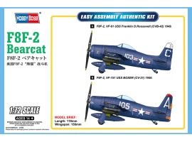 обзорное фото Збірна модель американського палубного винищувача F8F-2 Bearcat Літаки 1/72