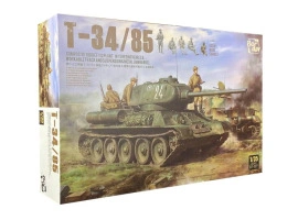 Сборная модель 1/35 Советский танк Т-34-85 с 5 фигурками из смолы Border Model BT-027