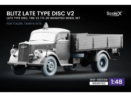 Набір коліс (з деформацією) для Blitz Late v2 від Italeri, Tamiya ScaleX WW-48004W Набір коліс (з деформацією) для Blitz Late v2 від Italeri, Tamiya ScaleX WW-48004W