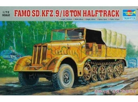 Сборная моедль 1/72 немецкий тягач Famo Sd.Kfz.9/18 тонн (полугусеничный) Трумпетер 07203