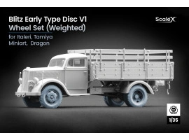 Набір коліс (з деформацією) для Blitz Early v1 від Italeri, Tamiya, Miniart, Dragon ScaleX WW-35006W