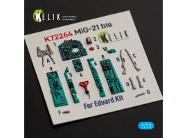 MiG-21 bis декаль интерьер для комплекта Eduard 1/72 KELIK K72264