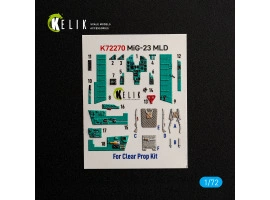 MiG-23MLD декаль интерьер для комплекта ClearProp 1/72 KELIK K72270