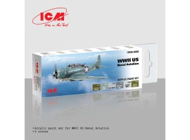 Acrylic Paint Set for US Navy Aircraft WW2 ICM 3088
