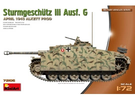 Збірна модель 1/72 САУ Штуг ІІІ Ausf. G - Виробництво Alkett (квітень 1943 р.) MiniArt 72106